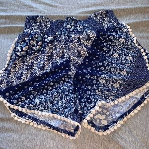 Blue shorts that are great for summer.